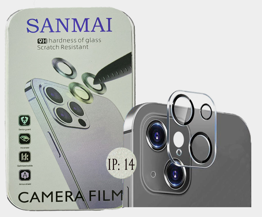 Sanmai Camera lens voor iPhone 14 Lens Screen protector - 9H Tempered Glass camera screenprotector beschermglas 2 Stuks