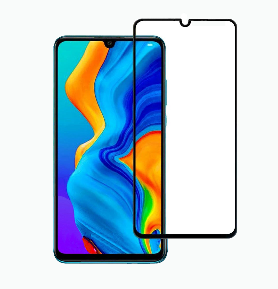 Huawei P30 Lite Screenprotector glas Huawei P30 LITE Screen Protector 2 STUKS