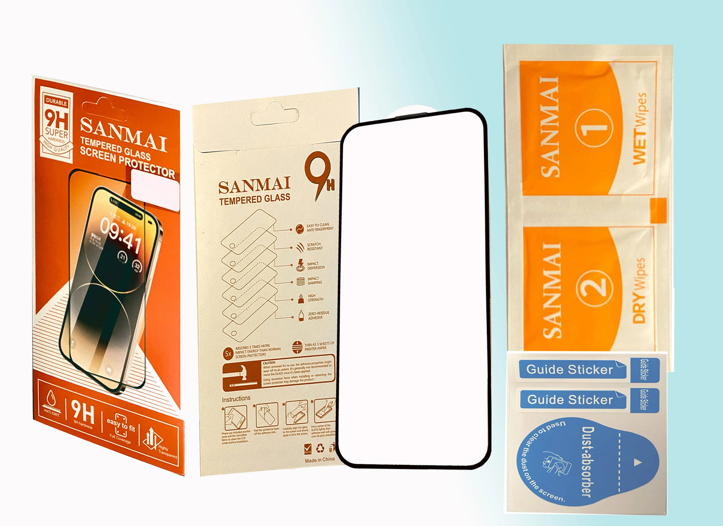 Apple iPhone 14 Screenprotector Beschermglas Glazen HD 9H beschermings glas - 2stuk.