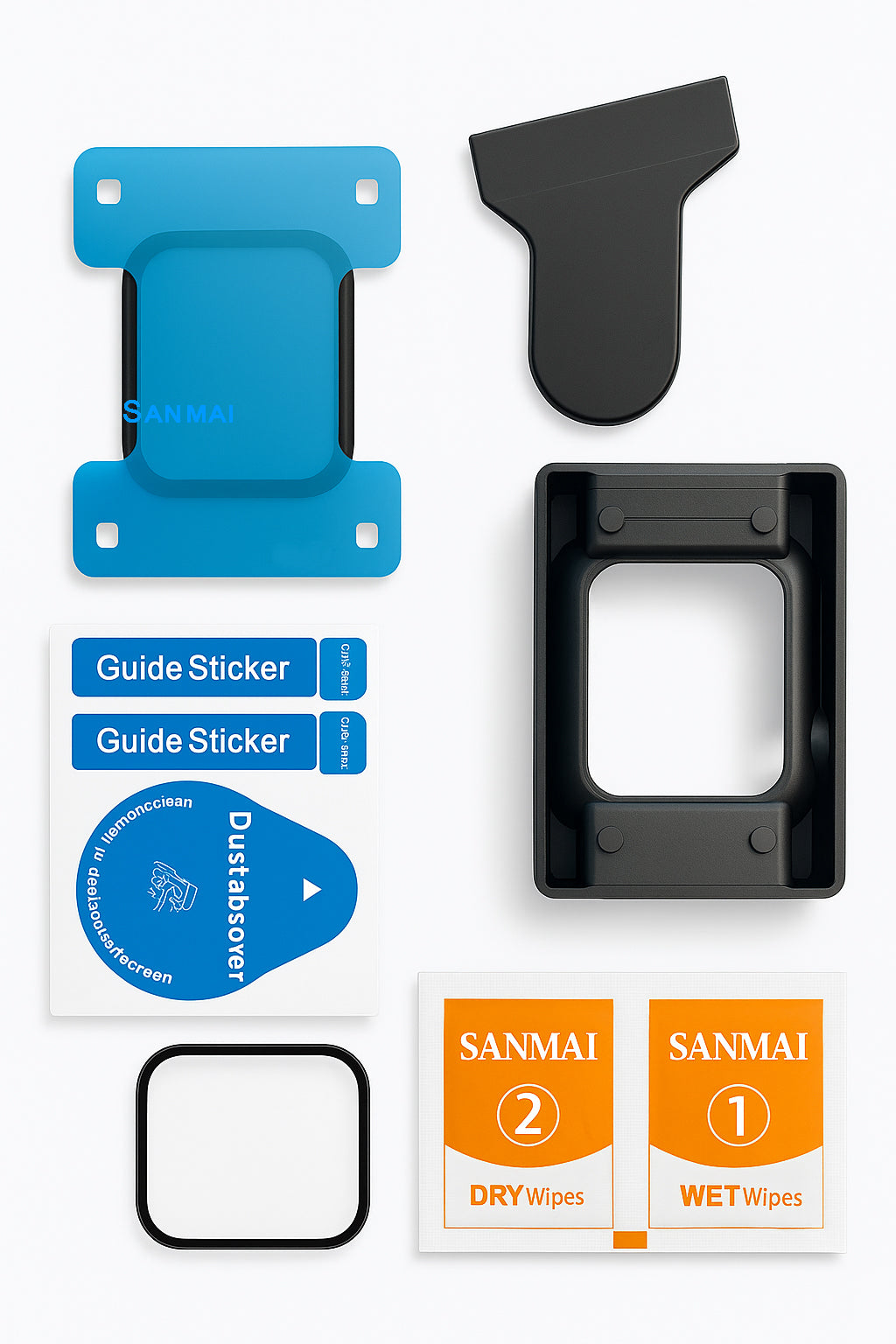 Sanmai Screenprotector Geschikt voor Apple Watch 10 42mm Screenprotector Full Cover- Screen Protector 2stuk
