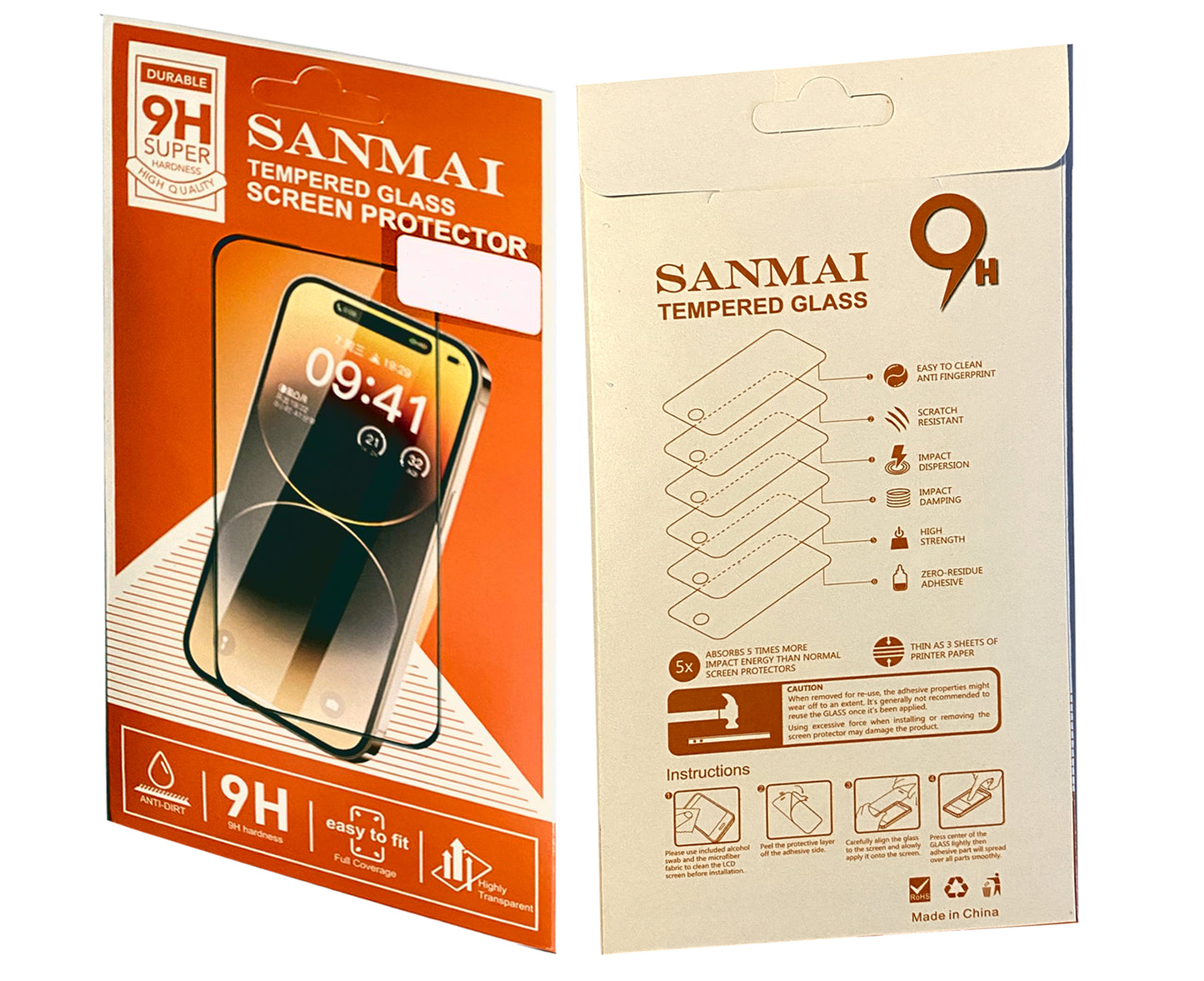 Huawei P40 Screenprotector Beschermglas Huawei P30 LITE Screen Protector 2 STUKS