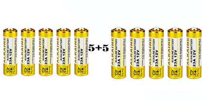 T&E 23A Alkaline Batterijen - 12V - 10 Stuks