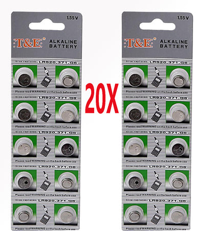 AG6 AlkalineLR920-371-G6 Horloge Batterijen - 20 Stuks