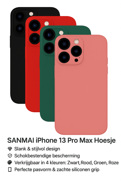 iPhone 13 Pro Max Hoesje Back Cover met camera bescherming  hoesje - Schokproef case hoesje - Backcover case