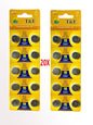AG10 LR1130 LR54 1.5V alkaline knoopcel batterij - 20 stuks