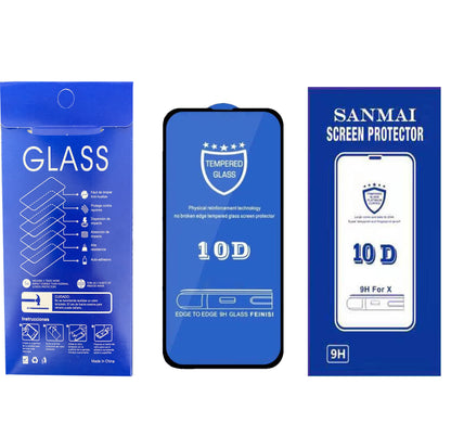 IPhone Screenprotector Glas Gehard Temperde Glas 10D