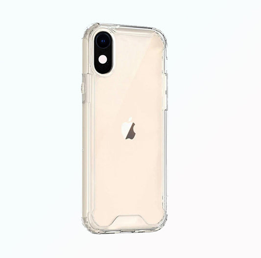iPhone XR Hoesje Shock Proef Siliconen Hoes Case Cover Transparant geschikt voor Apple iPhone XR - 1X Screen Protector