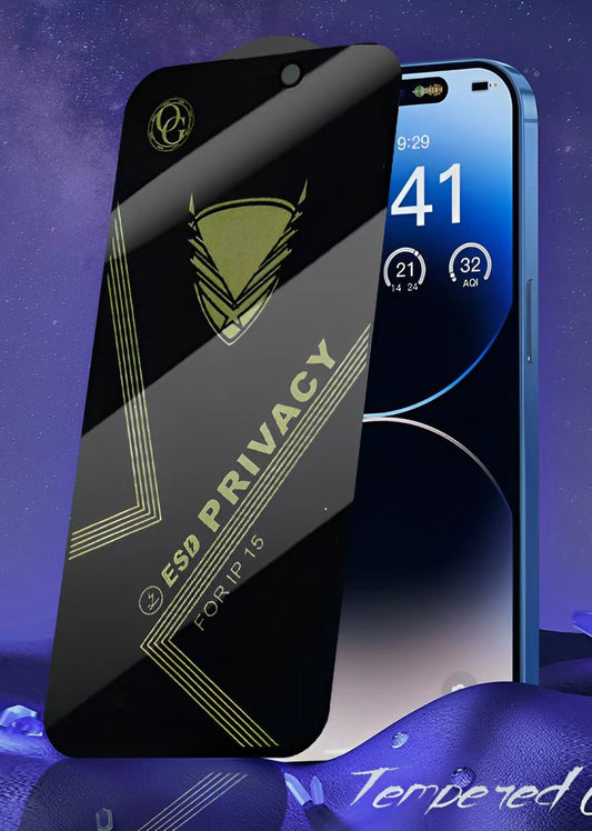 iPhone 14 Pro Max - Temperde glas Screenprotector geschikt voor iPhone 14 Pro Max - Privacy Beschermglas - Privé Glasplaatje 2stuks