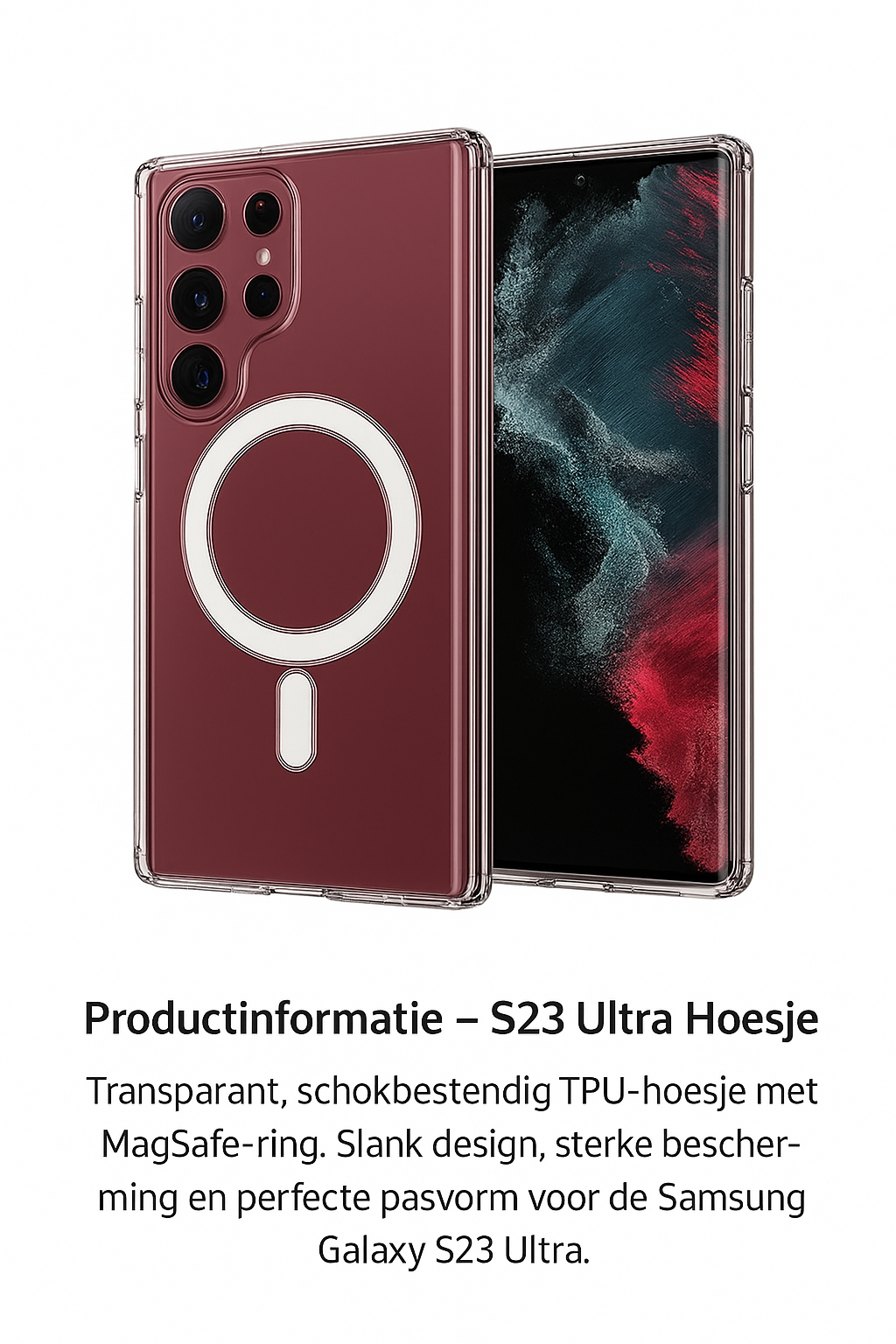 Samsung Galaxy S23 series Back cover  Hoesje Shock Proef Siliconen Hoes Case Cover Transparant S23 series