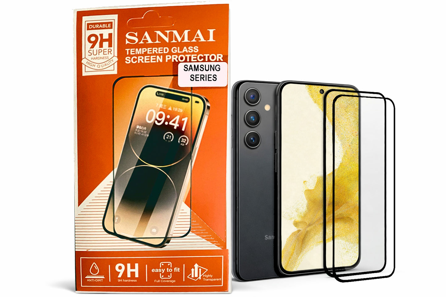 Samsung  - Screen protector - Temperde Glas Screen Protector - voor Samsung Galaxy - Screen Protector Glas - 2 Pack
