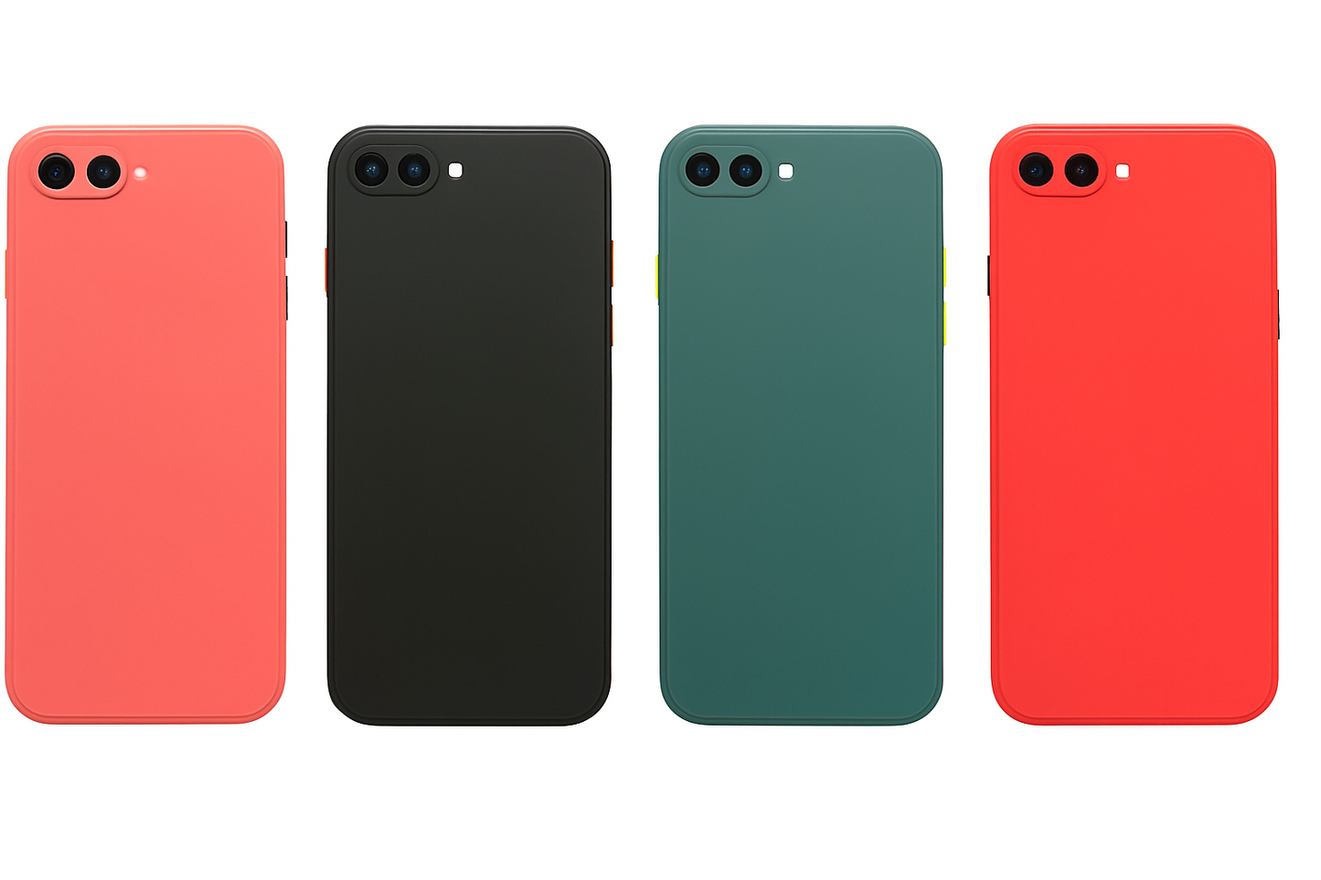 Phone7+/8+ Hoesje Back Cover met camera bescherming 1x Gratis  Screenprotector