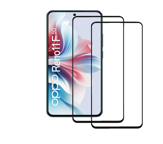 Oppo Reno 11F 5G Screenprotector Glas Temperde Glas Gehard- 2 STUKS