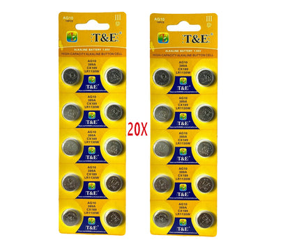 AG10 LR1130 LR54 1.5V alkaline knoopcel batterij - 20 stuks