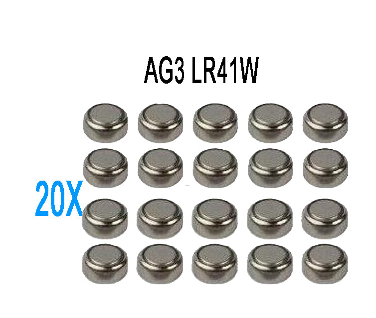 AG3 Alkaline Batterijen LR41 – Knoopcel - Hoge Capaciteit – 20 Stuks