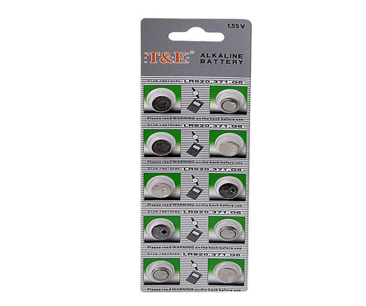 AG6 AlkalineLR920-371-G6 Horloge Batterijen - 20 Stuks