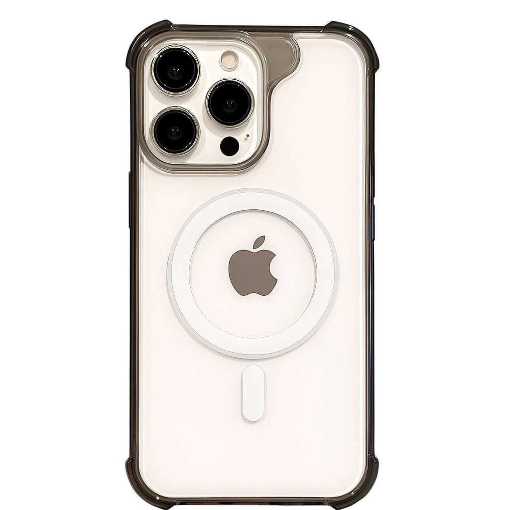 Sanmai Shock prof IPhone - Mag Safe Transparant - Shock prof case Hoesje Mag Safe hoesje Transparante  Back cover