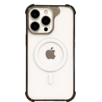 Sanmai Shock prof IPhone - Mag Safe Transparant - Shock prof case Hoesje Mag Safe hoesje Transparante  Back cover