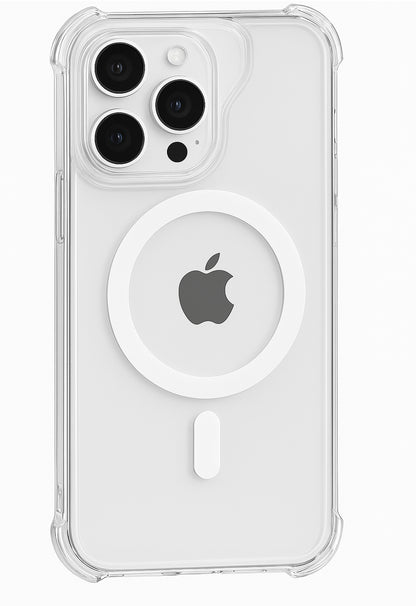 Sanmai Shock prof IPhone - Mag Safe Transparant - Shock prof case Hoesje Mag Safe hoesje Transparante  Back cover