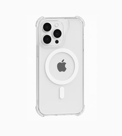 Sanmai Shock prof IPhone - Mag Safe Transparant - Shock prof case Hoesje Mag Safe hoesje Transparante  Back cover