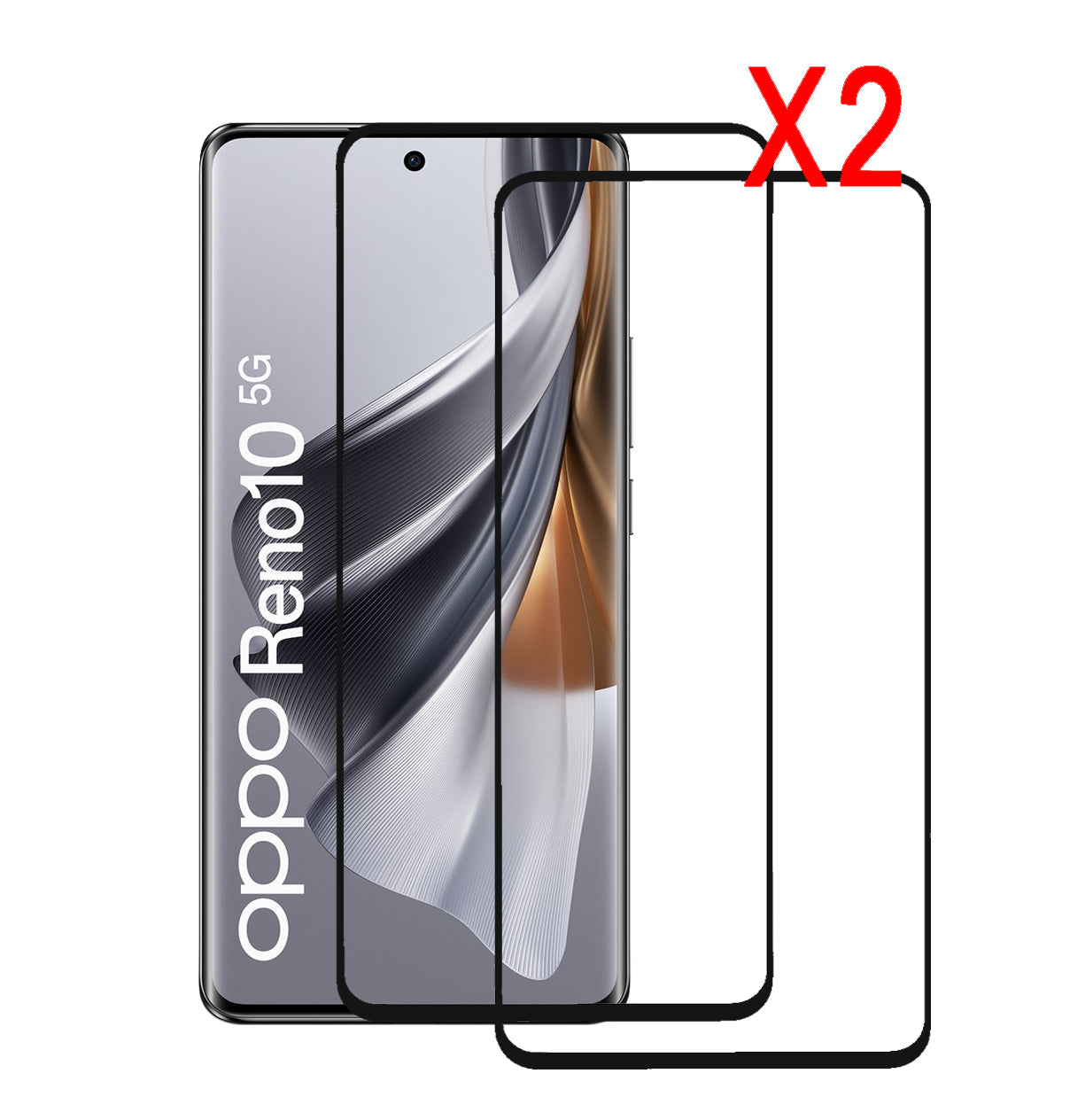 Oppo Reno 10 Pro 5GScreenprotector Glas Tempered Glass - Oppo Reno 10 Pro 5GProtector Glas Gehard- 2 STUKS